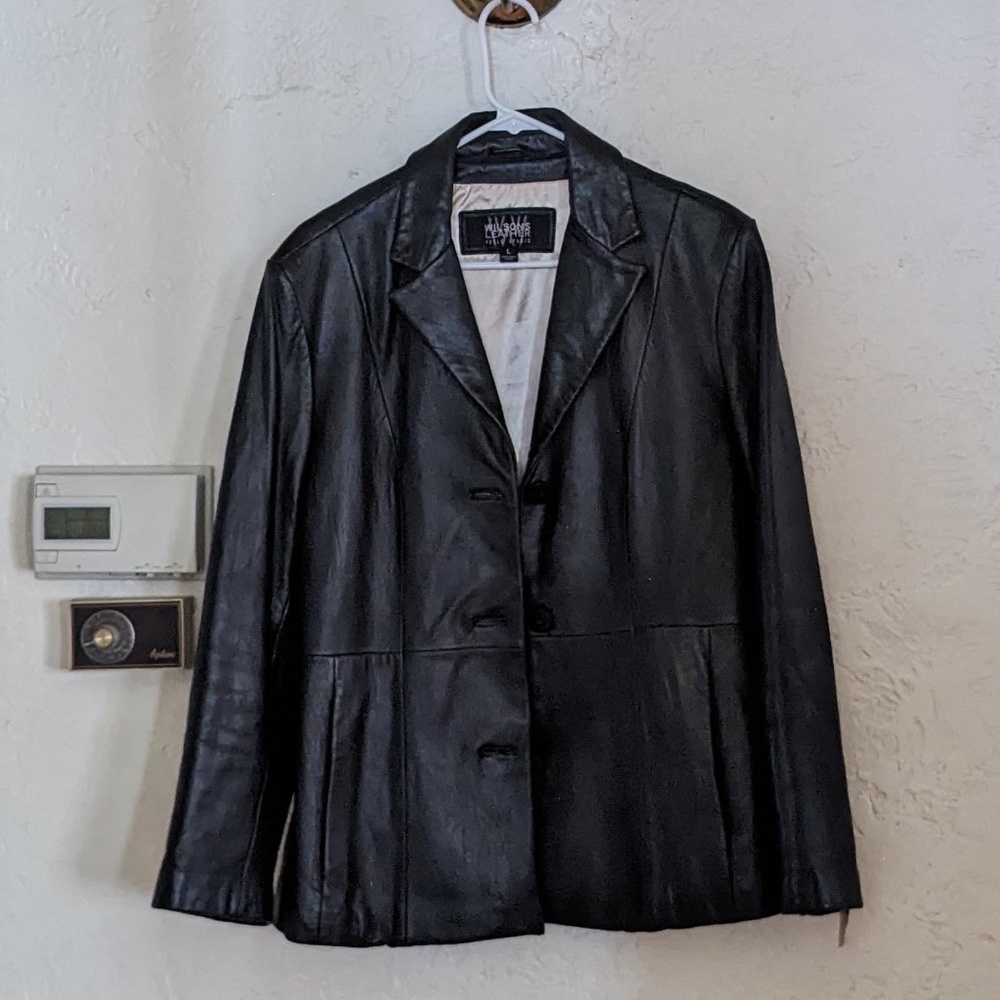 Black Wilson’s Leather Pelle Studio women’s Large